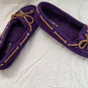 Coach Women's Vibrant Purple Moccasins